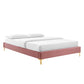 Amber Performance Velvet Queen Platform Bed By Modway - MOD-6775 | Beds | Modishstore - 26