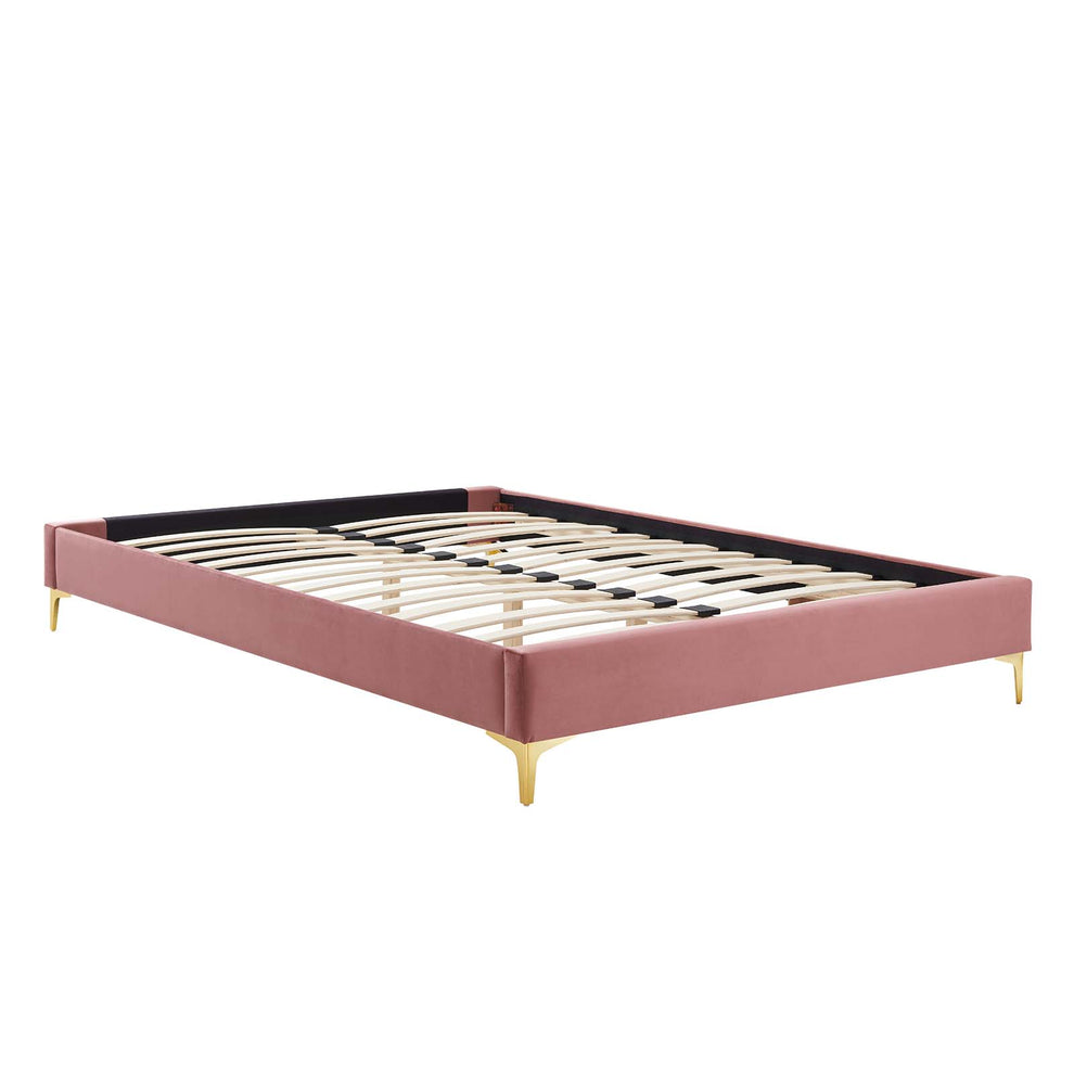 Amber Performance Velvet Queen Platform Bed By Modway - MOD-6775 | Beds | Modishstore - 27