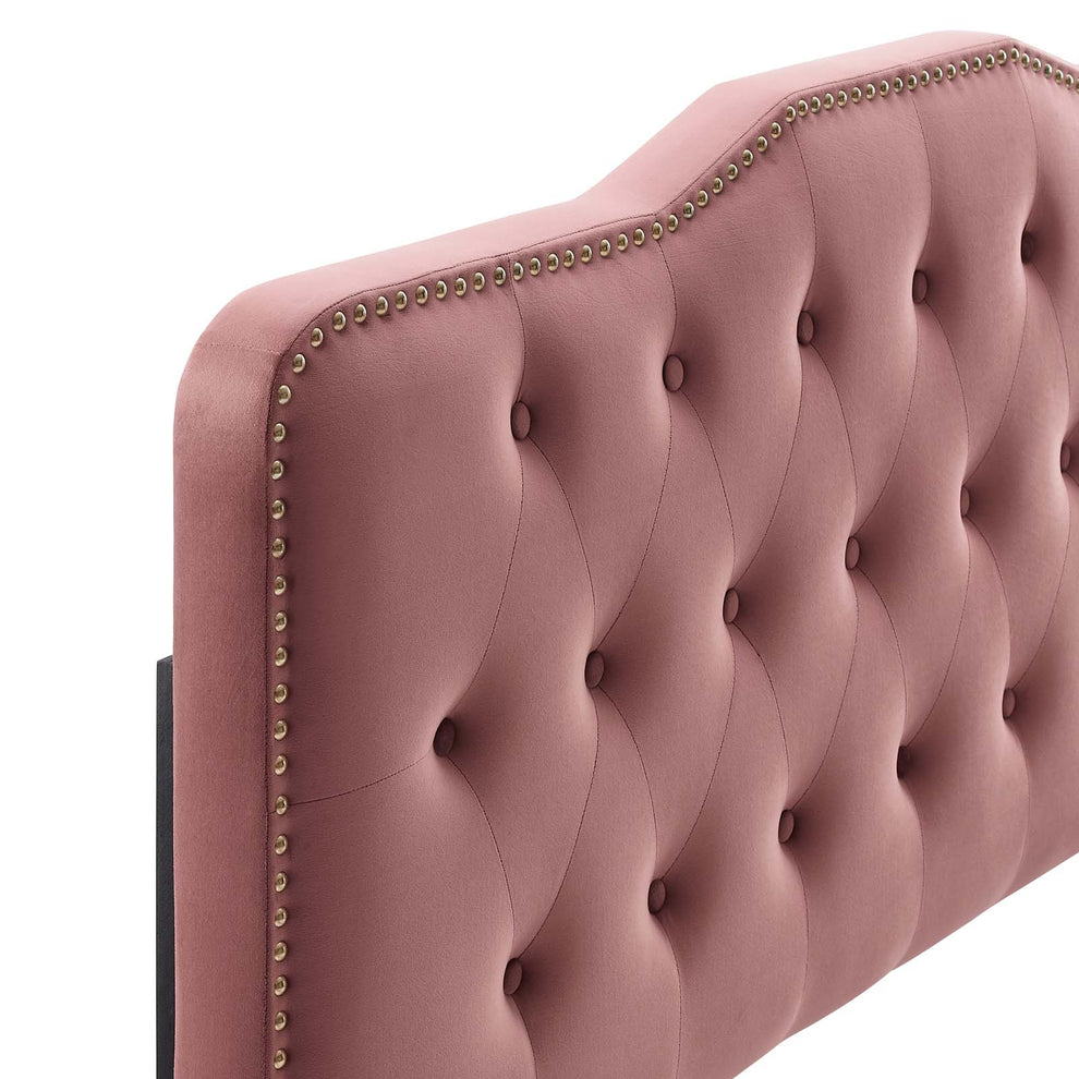 Amber Performance Velvet Queen Platform Bed By Modway - MOD-6775 | Beds | Modishstore - 30