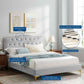 Amber Performance Velvet Queen Platform Bed By Modway - MOD-6775 | Beds | Modishstore - 37