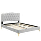 Amber Performance Velvet Queen Platform Bed By Modway - MOD-6775 | Beds | Modishstore - 39