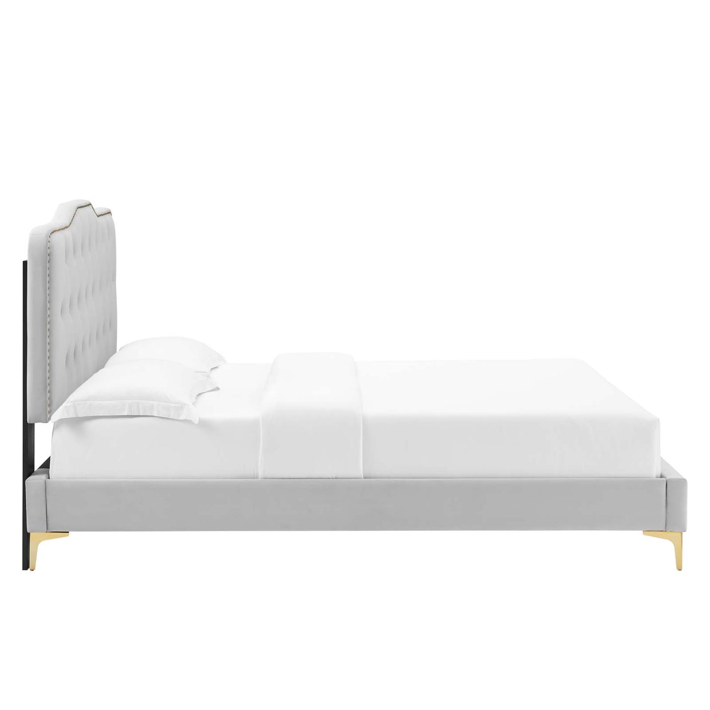 Amber Performance Velvet Queen Platform Bed By Modway - MOD-6775 | Beds | Modishstore - 40