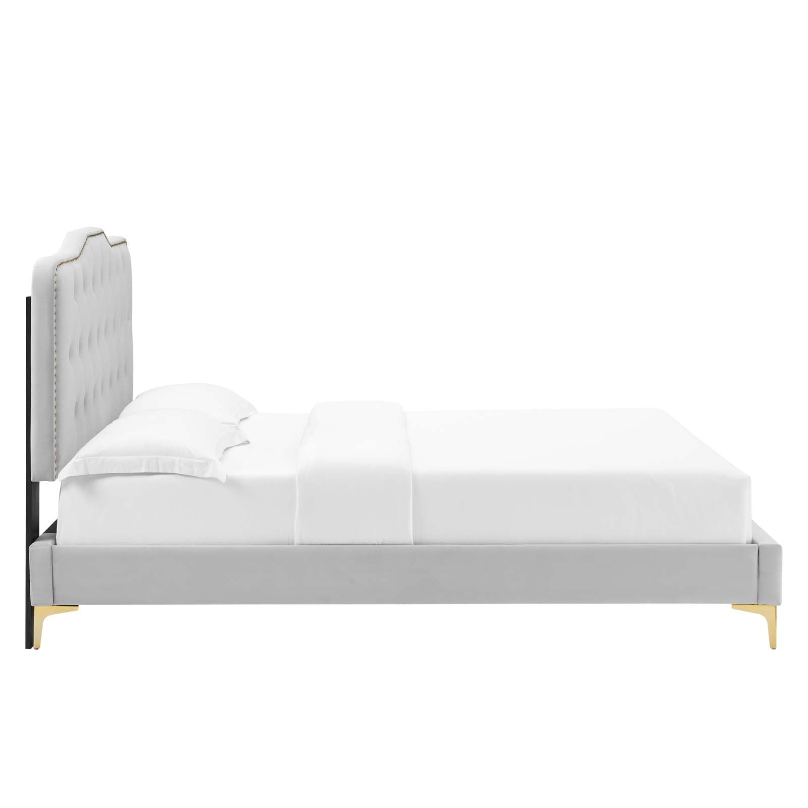 Amber Performance Velvet Queen Platform Bed By Modway - MOD-6775 | Beds | Modishstore - 40