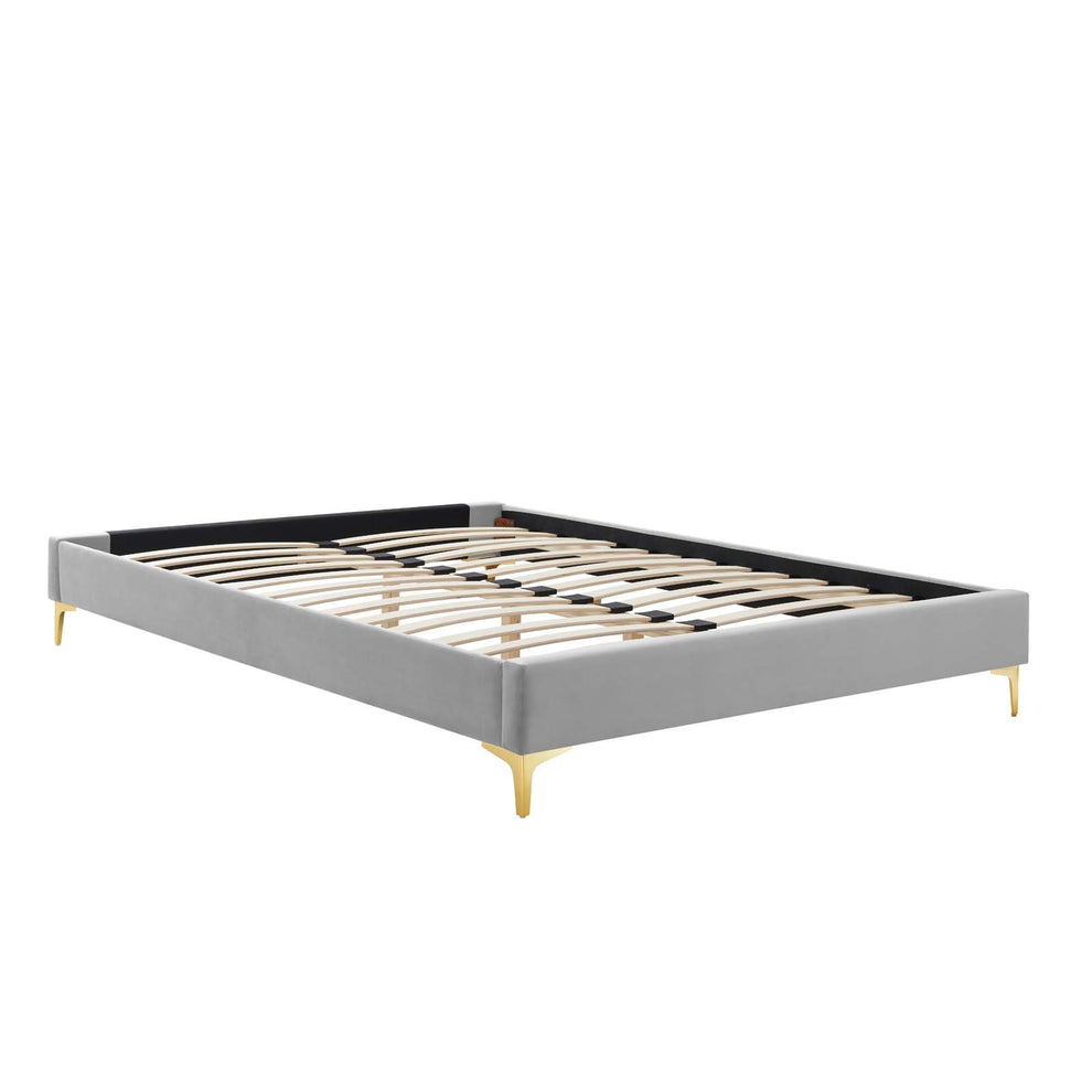 Amber Performance Velvet Queen Platform Bed By Modway - MOD-6775 | Beds | Modishstore - 42