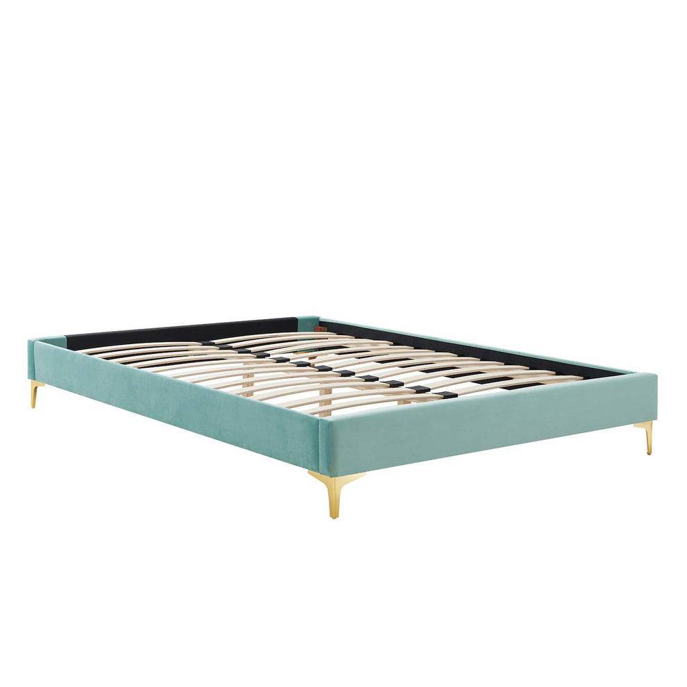 Amber Performance Velvet Queen Platform Bed By Modway - MOD-6775 | Beds | Modishstore - 57