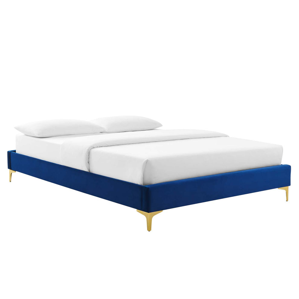 Amber Performance Velvet Queen Platform Bed By Modway - MOD-6775 | Beds | Modishstore - 71