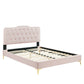 Amber Performance Velvet Queen Platform Bed By Modway - MOD-6775 | Beds | Modishstore - 84