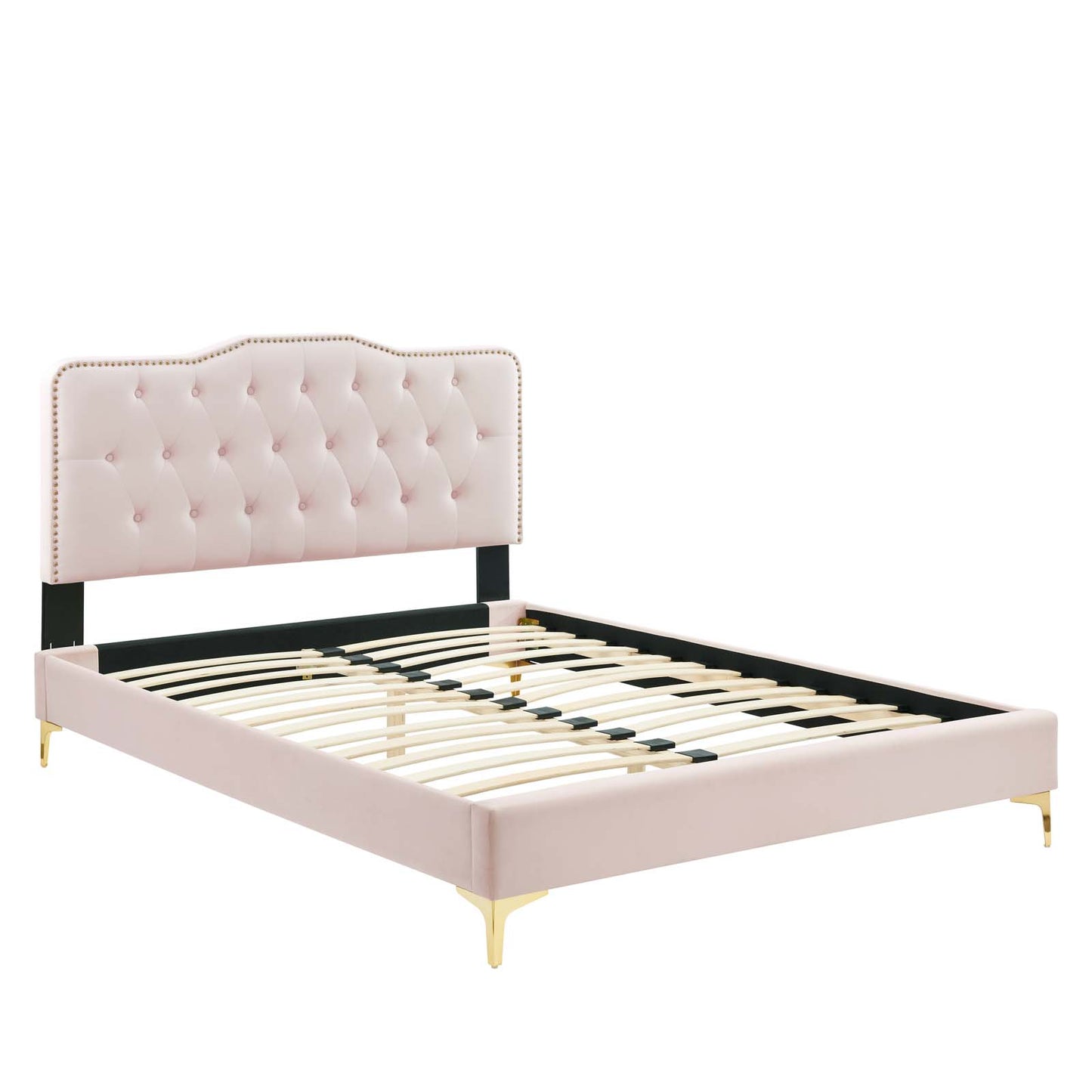 Amber Performance Velvet Queen Platform Bed By Modway - MOD-6775 | Beds | Modishstore - 84