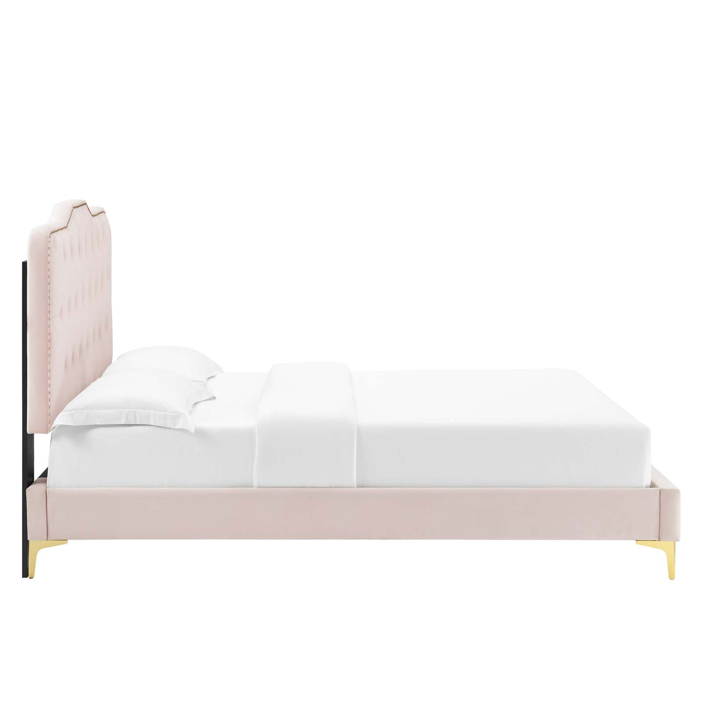Amber Performance Velvet Queen Platform Bed By Modway - MOD-6775 | Beds | Modishstore - 85
