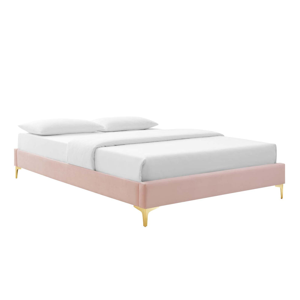 Amber Performance Velvet Queen Platform Bed By Modway - MOD-6775 | Beds | Modishstore - 86