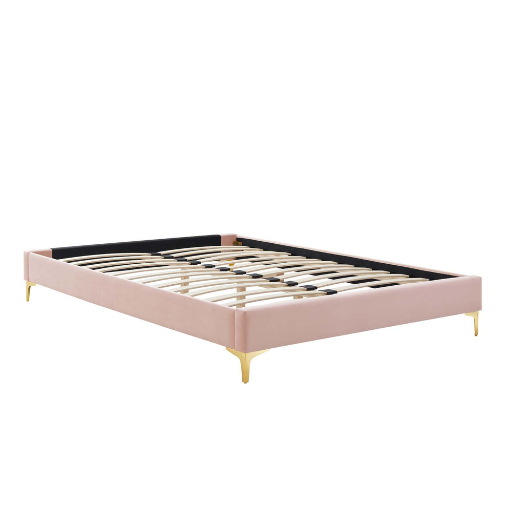 Amber Performance Velvet Queen Platform Bed By Modway - MOD-6775 | Beds | Modishstore - 87