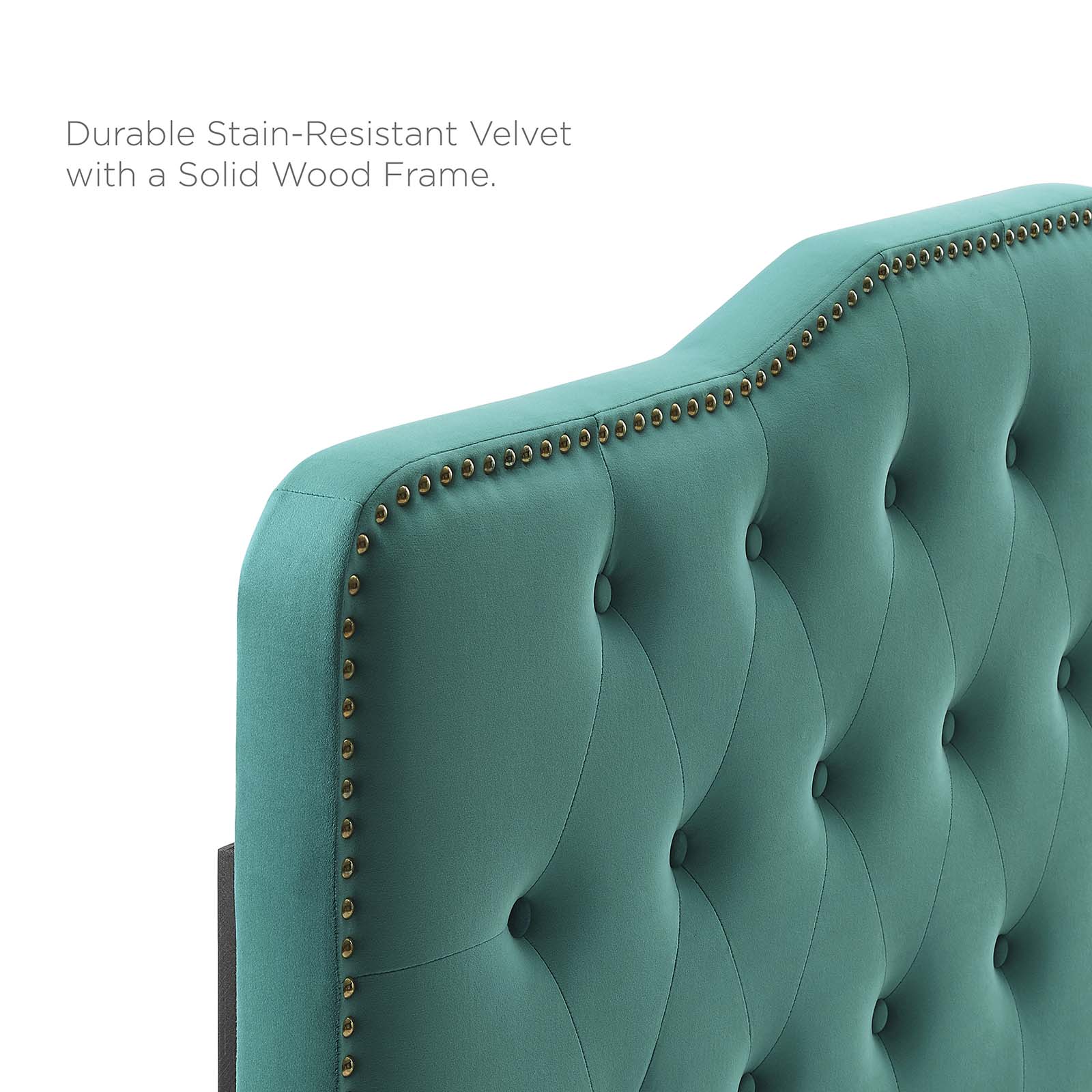 Amber Performance Velvet Queen Platform Bed By Modway - MOD-6775 | Beds | Modishstore - 93