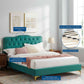 Amber Performance Velvet Queen Platform Bed By Modway - MOD-6775 | Beds | Modishstore - 97