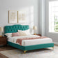 Amber Performance Velvet Queen Platform Bed By Modway - MOD-6775 | Beds | Modishstore - 98