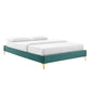 Amber Performance Velvet Queen Platform Bed By Modway - MOD-6775 | Beds | Modishstore - 101