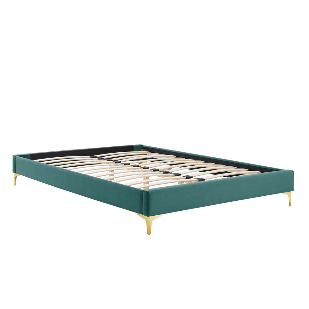 Amber Performance Velvet Queen Platform Bed By Modway - MOD-6775 | Beds | Modishstore - 102