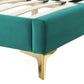 Amber Performance Velvet Queen Platform Bed By Modway - MOD-6775 | Beds | Modishstore - 103