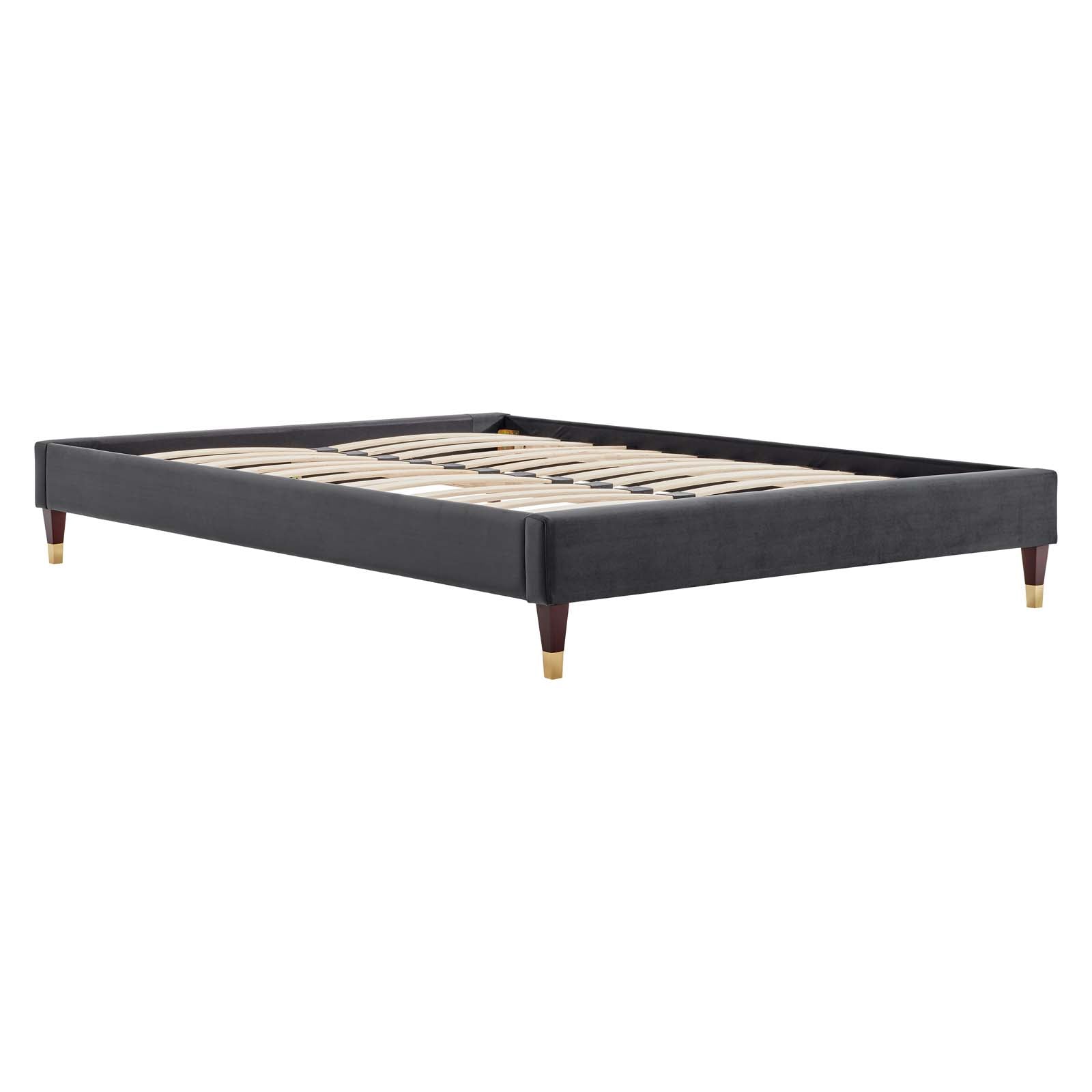 Amber Performance Velvet Queen Platform Bed By Modway - MOD-6776 | Beds | Modishstore - 12