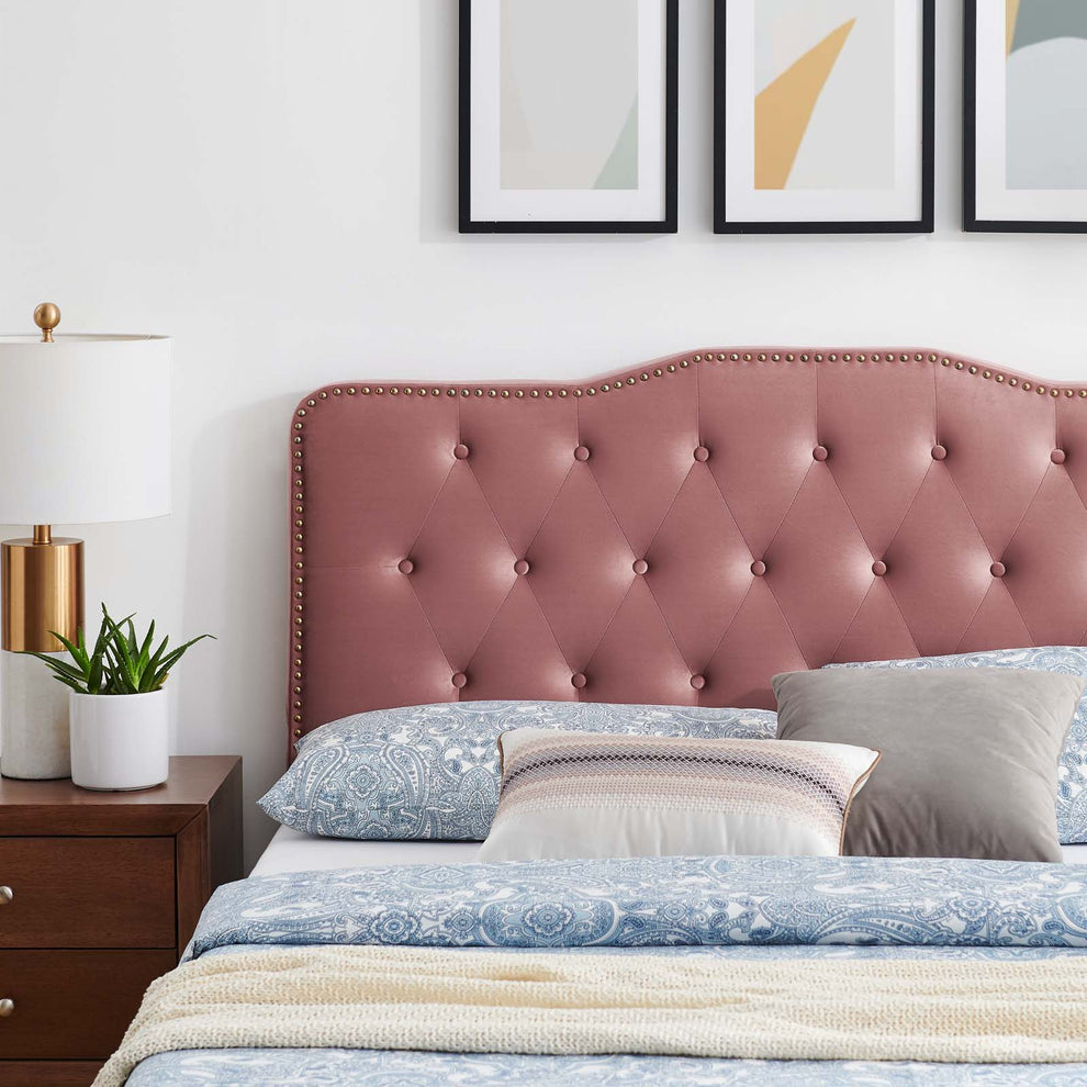 Amber Performance Velvet Queen Platform Bed By Modway - MOD-6776 | Beds | Modishstore - 17