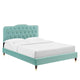 Amber Performance Velvet Queen Platform Bed By Modway - MOD-6776 | Beds | Modishstore - 44