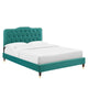 Amber Performance Velvet Queen Platform Bed By Modway - MOD-6776 | Beds | Modishstore - 86
