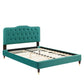 Amber Performance Velvet Queen Platform Bed By Modway - MOD-6776 | Beds | Modishstore - 92