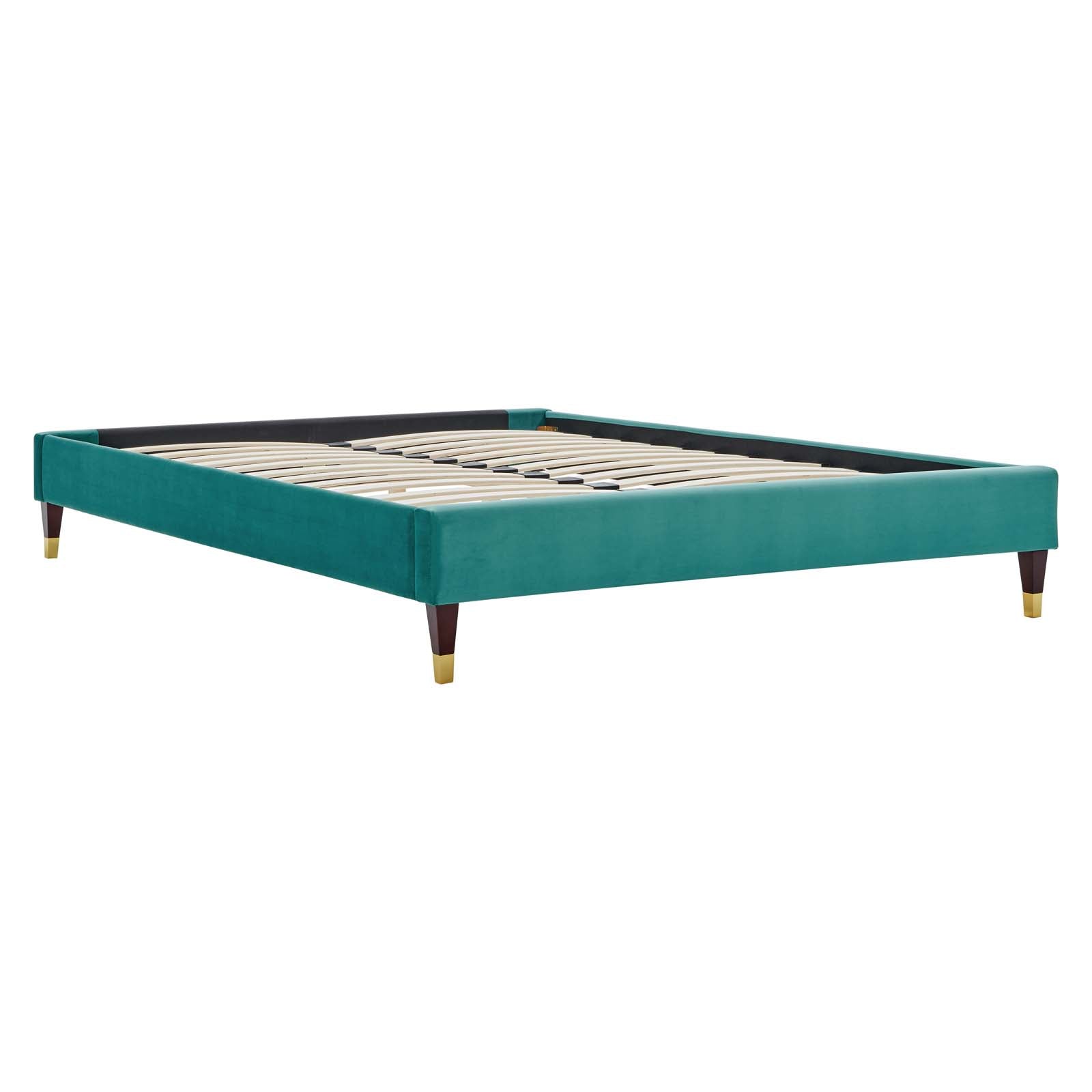 Amber Performance Velvet Queen Platform Bed By Modway - MOD-6776 | Beds | Modishstore - 95