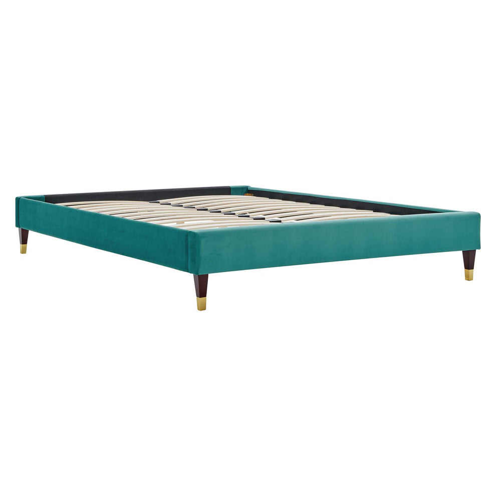 Amber Performance Velvet Queen Platform Bed By Modway - MOD-6776 | Beds | Modishstore - 95