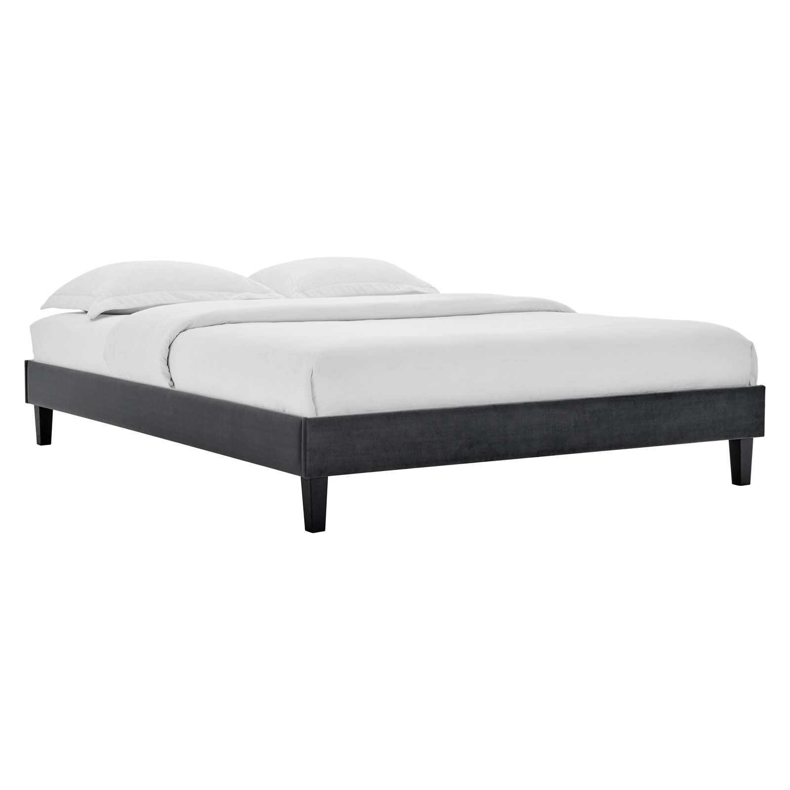 Amber Performance Velvet Queen Platform Bed By Modway - MOD-6777 | Beds | Modishstore - 10