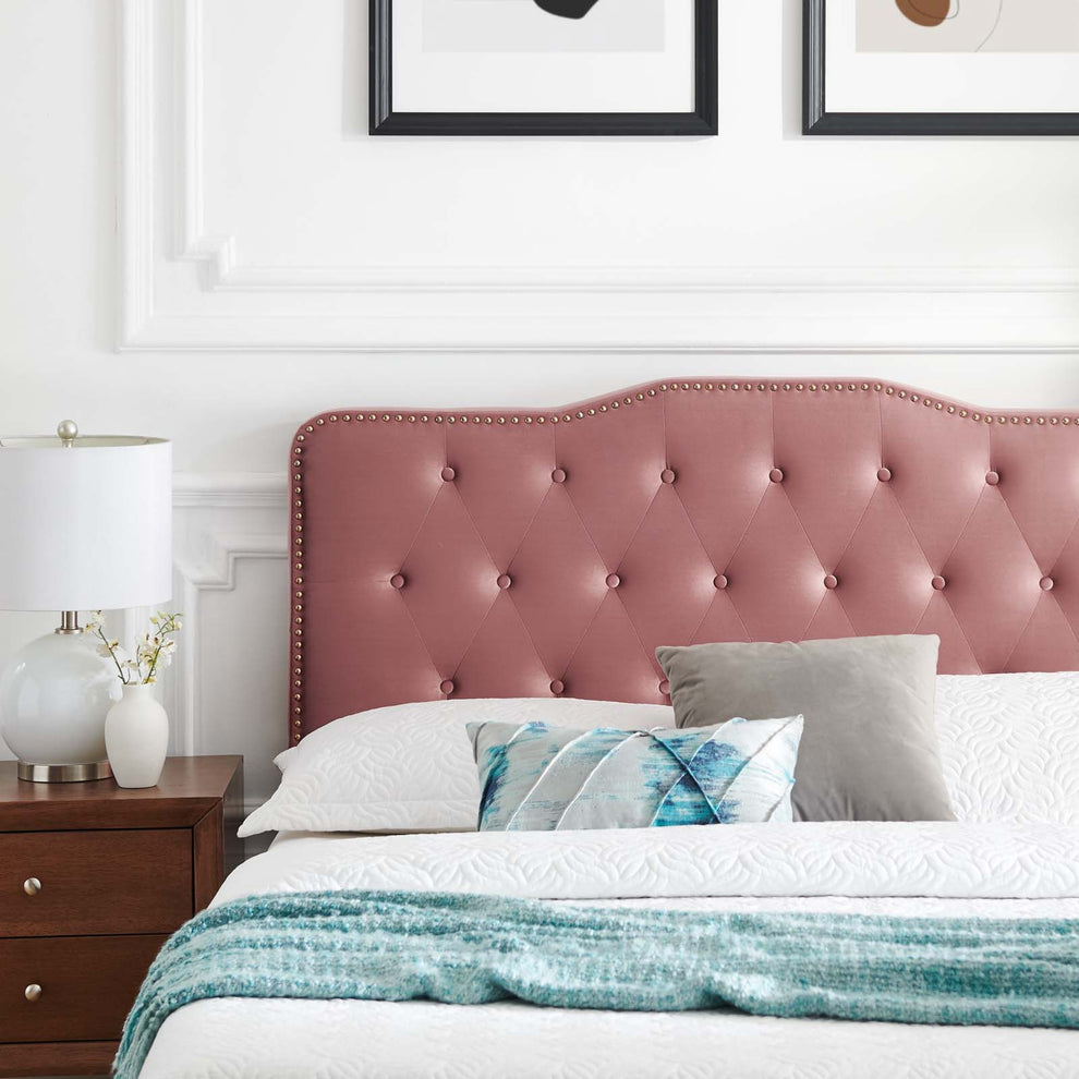 Amber Performance Velvet Queen Platform Bed By Modway - MOD-6777 | Beds | Modishstore - 16