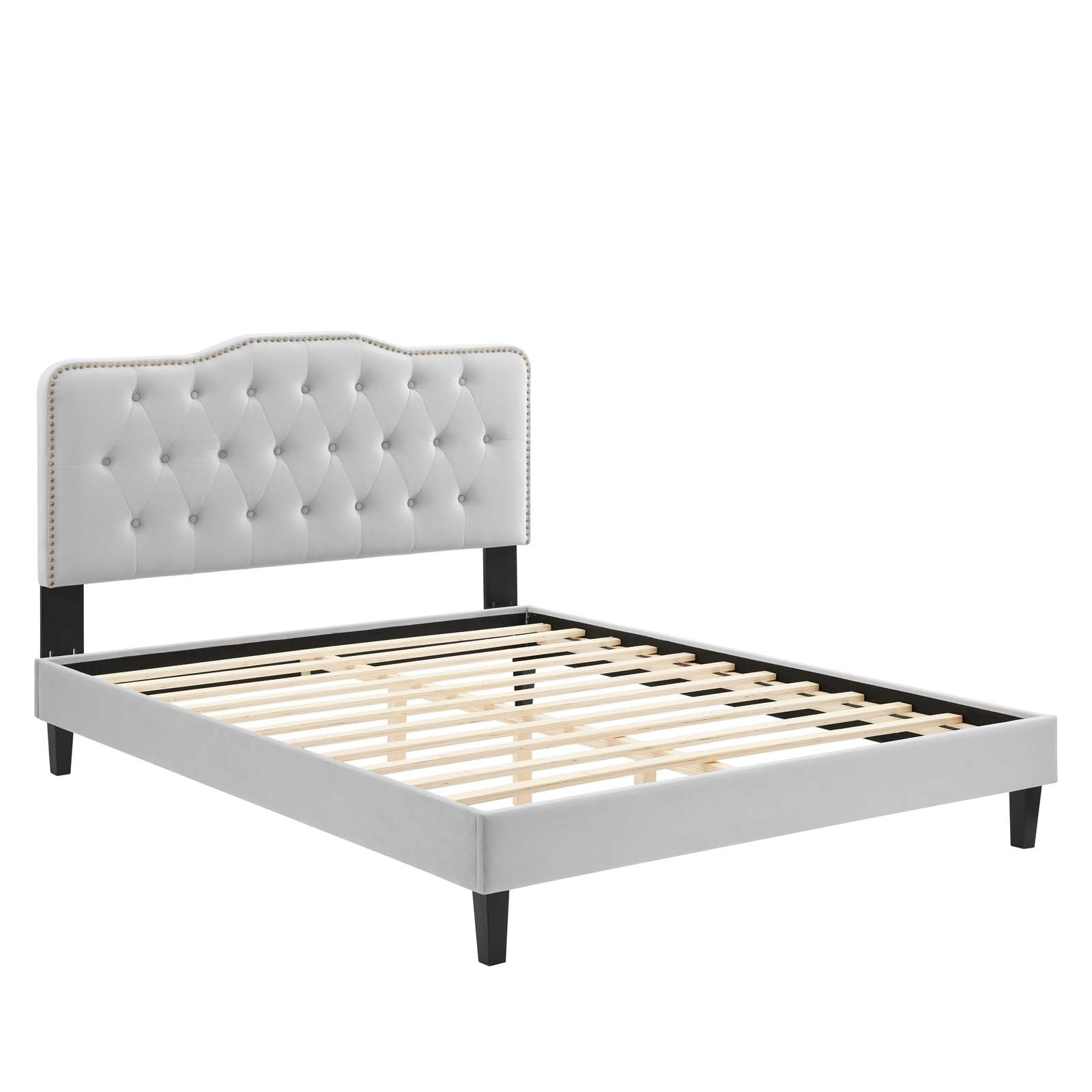 Amber Performance Velvet Queen Platform Bed By Modway - MOD-6777 | Beds | Modishstore - 36
