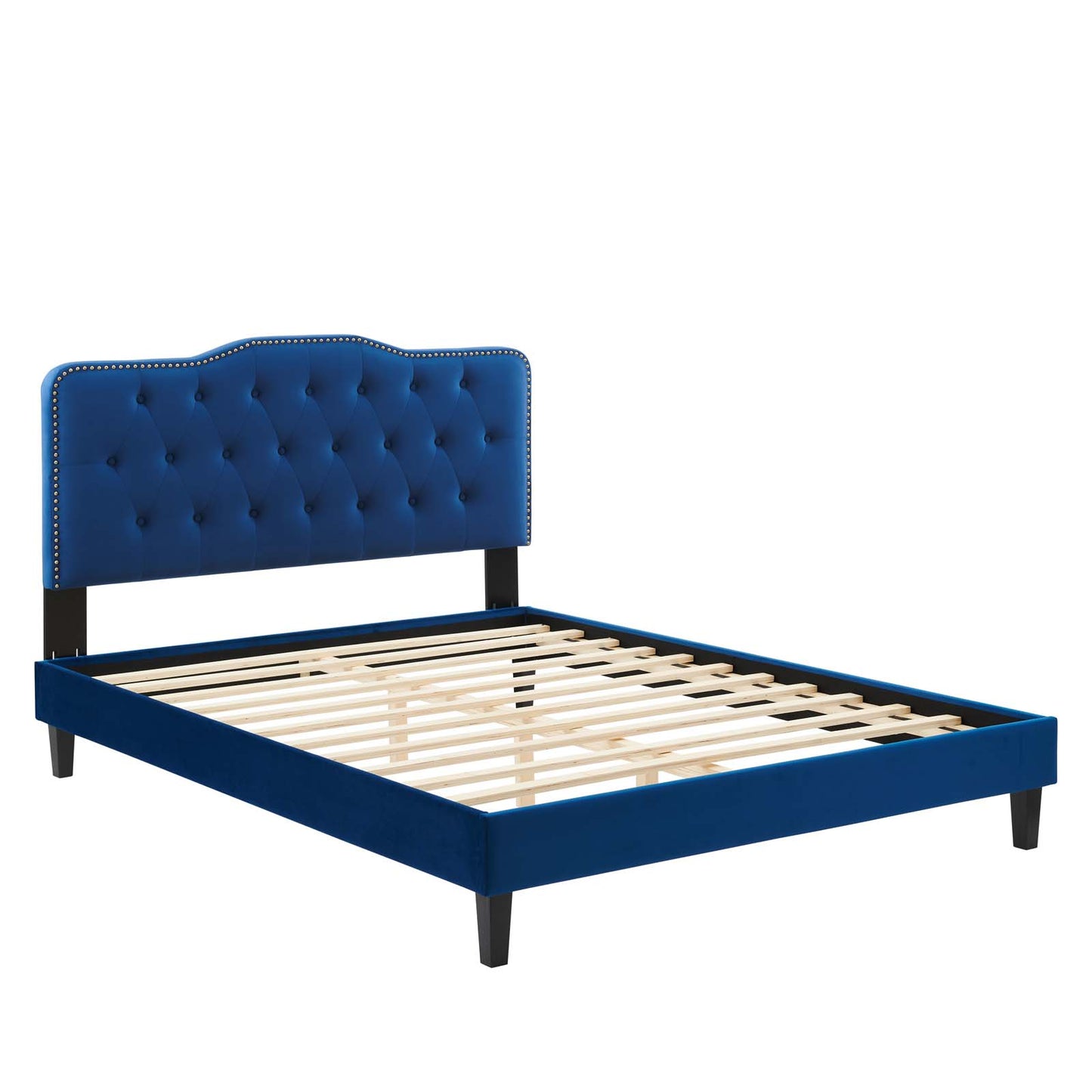 Amber Performance Velvet Queen Platform Bed By Modway - MOD-6777 | Beds | Modishstore - 63