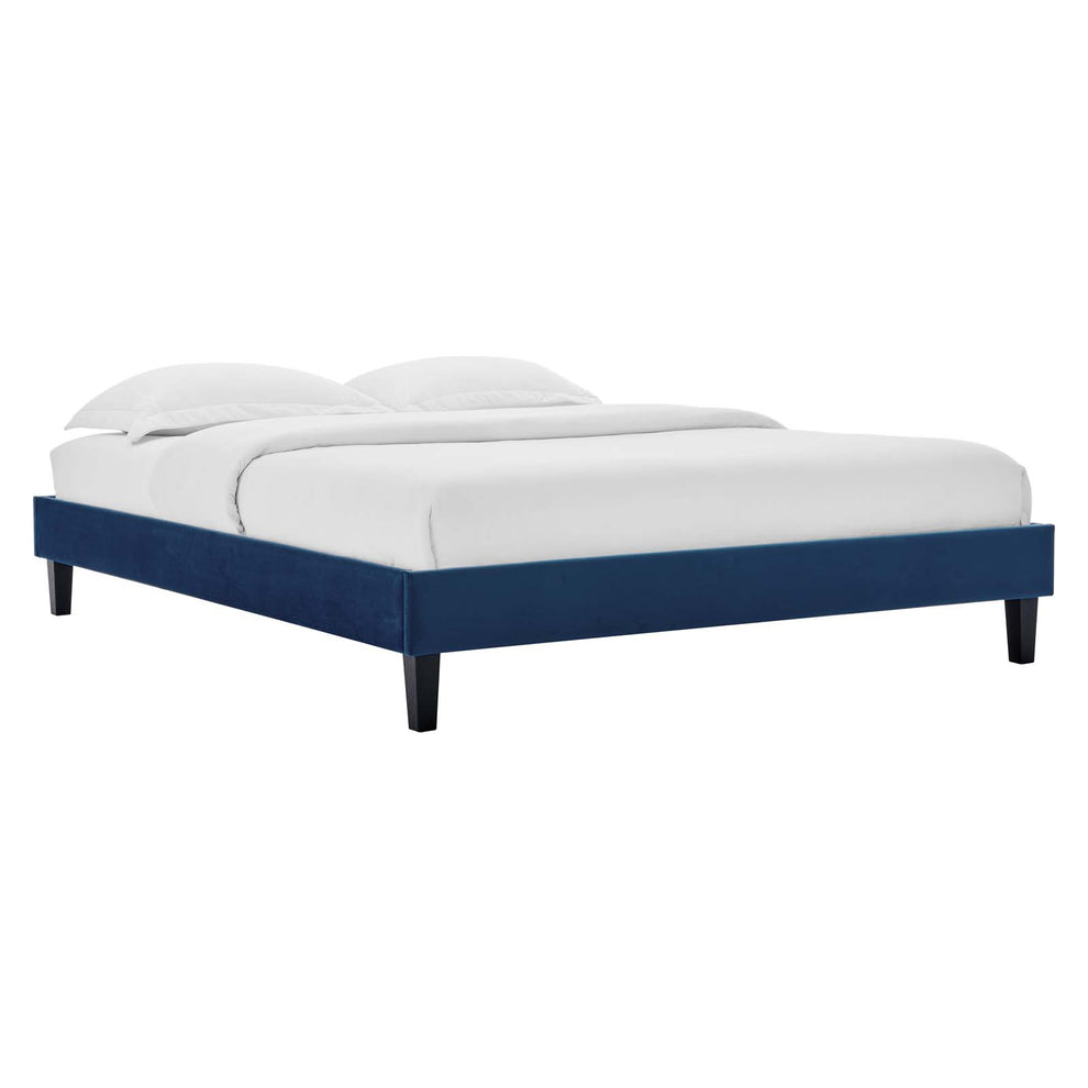 Amber Performance Velvet Queen Platform Bed By Modway - MOD-6777 | Beds | Modishstore - 65