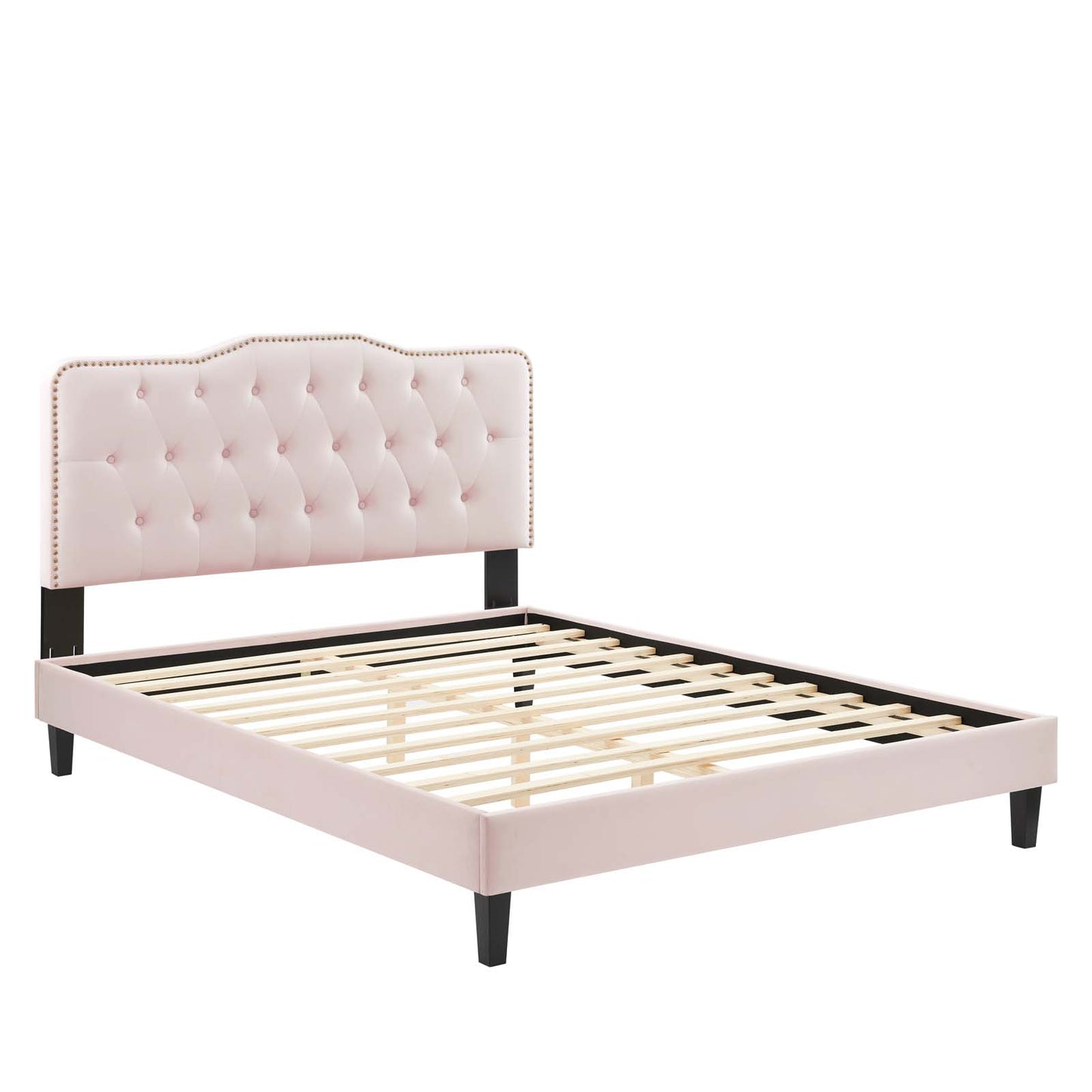 Amber Performance Velvet Queen Platform Bed By Modway - MOD-6777 | Beds | Modishstore - 77