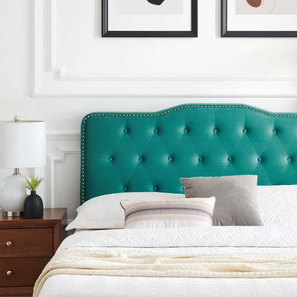 Amber Performance Velvet Queen Platform Bed By Modway - MOD-6777 | Beds | Modishstore - 85