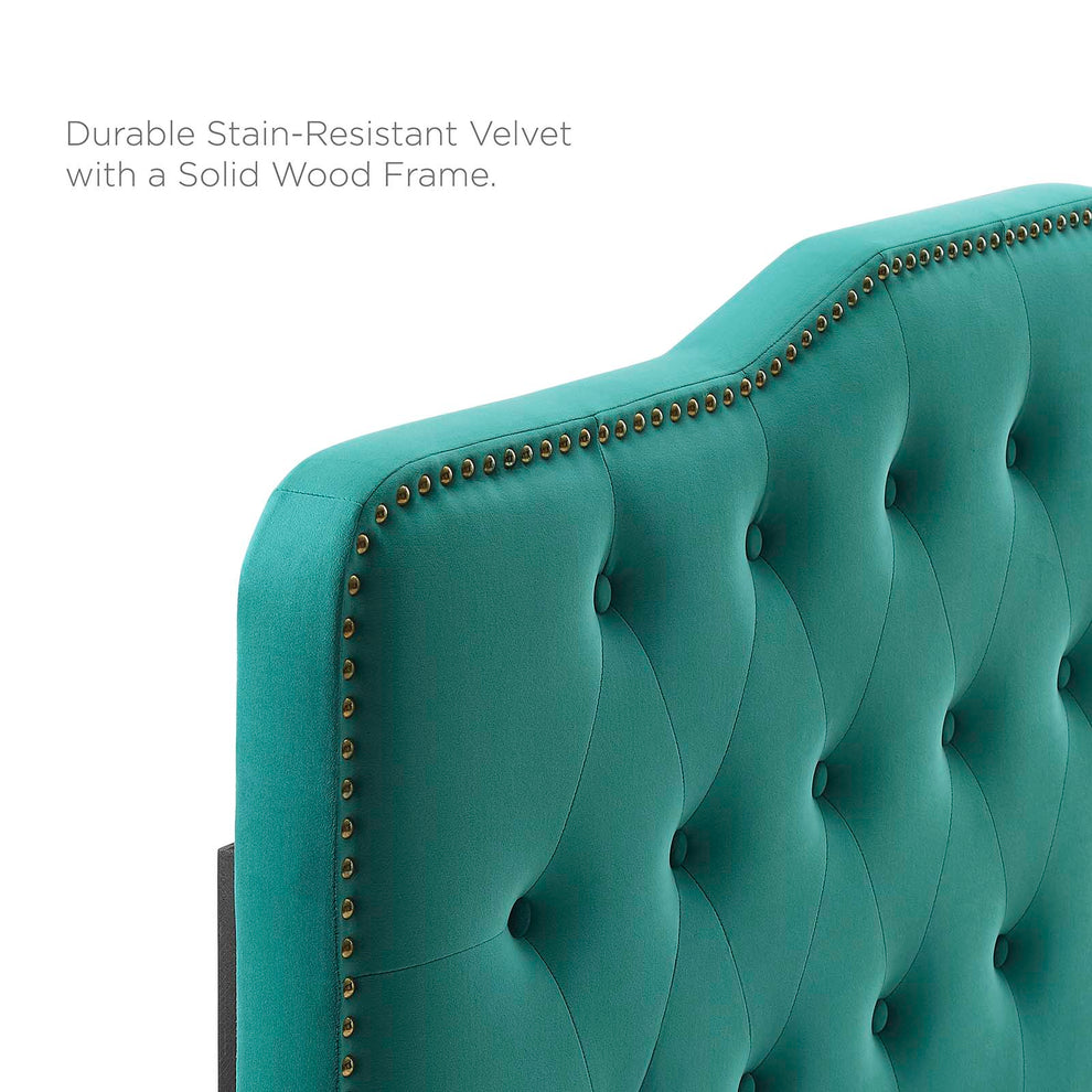 Amber Performance Velvet Queen Platform Bed By Modway - MOD-6777 | Beds | Modishstore - 86