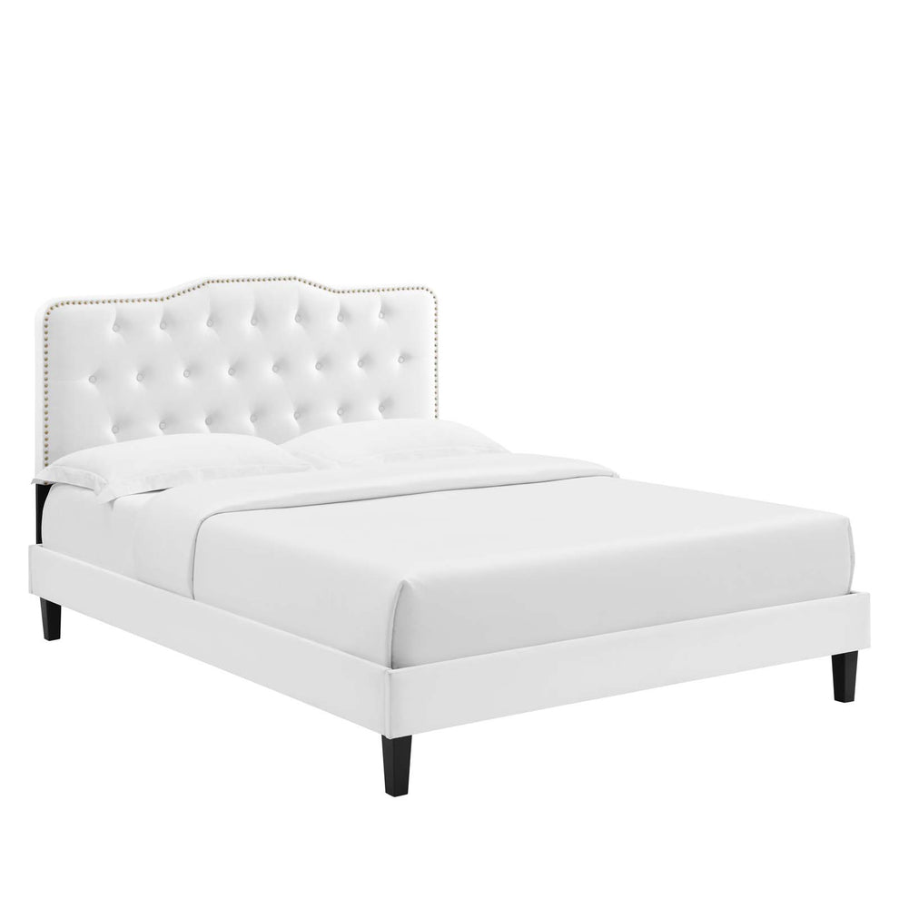 Amber Performance Velvet Queen Platform Bed By Modway - MOD-6777 | Beds | Modishstore - 98