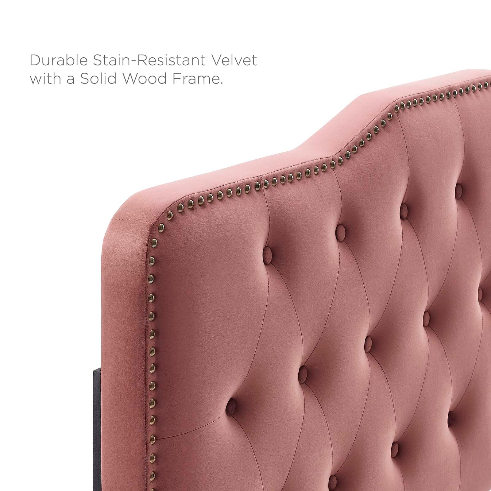 Amber Tufted Performance Velvet Twin Platform Bed By Modway - MOD-6778 | Beds | Modishstore - 18