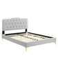 Amber Tufted Performance Velvet Twin Platform Bed By Modway - MOD-6778 | Beds | Modishstore - 39