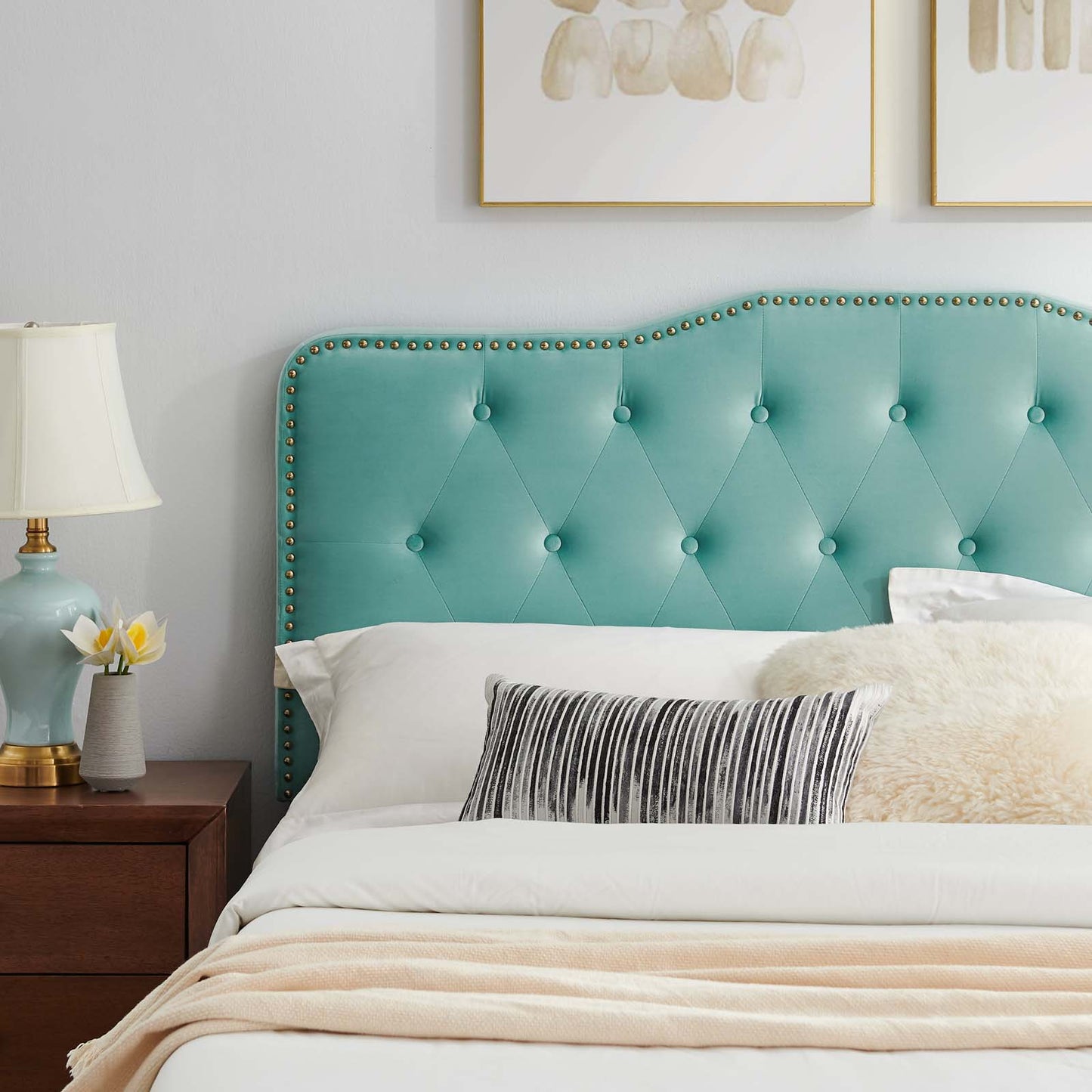 Amber Tufted Performance Velvet Twin Platform Bed By Modway - MOD-6778 | Beds | Modishstore - 47