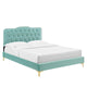 Amber Tufted Performance Velvet Twin Platform Bed By Modway - MOD-6778 | Beds | Modishstore - 46