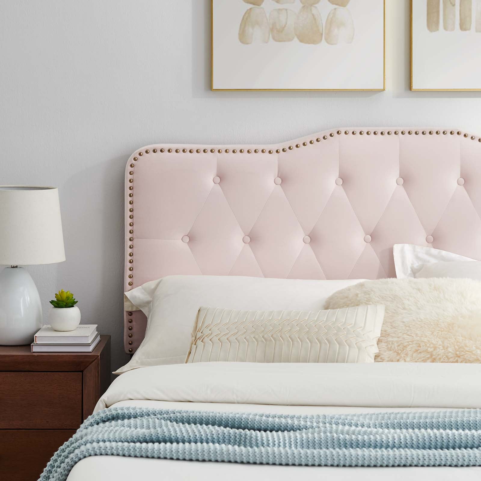 Amber Tufted Performance Velvet Twin Platform Bed By Modway - MOD-6778 | Beds | Modishstore - 77