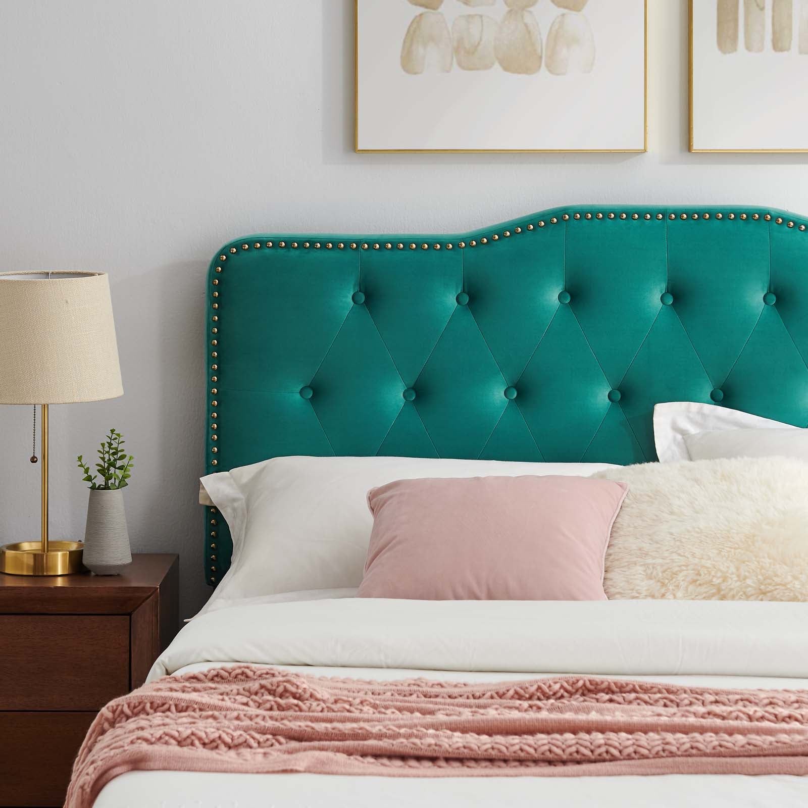 Amber Tufted Performance Velvet Twin Platform Bed By Modway - MOD-6778 | Beds | Modishstore - 92