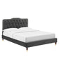 Amber Performance Velvet Twin Platform Bed By Modway - MOD-6779 | Beds | Modishstore - 1