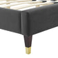 Amber Performance Velvet Twin Platform Bed By Modway - MOD-6779 | Beds | Modishstore - 13