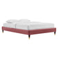 Amber Performance Velvet Twin Platform Bed By Modway - MOD-6779 | Beds | Modishstore - 25