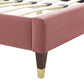 Amber Performance Velvet Twin Platform Bed By Modway - MOD-6779 | Beds | Modishstore - 27