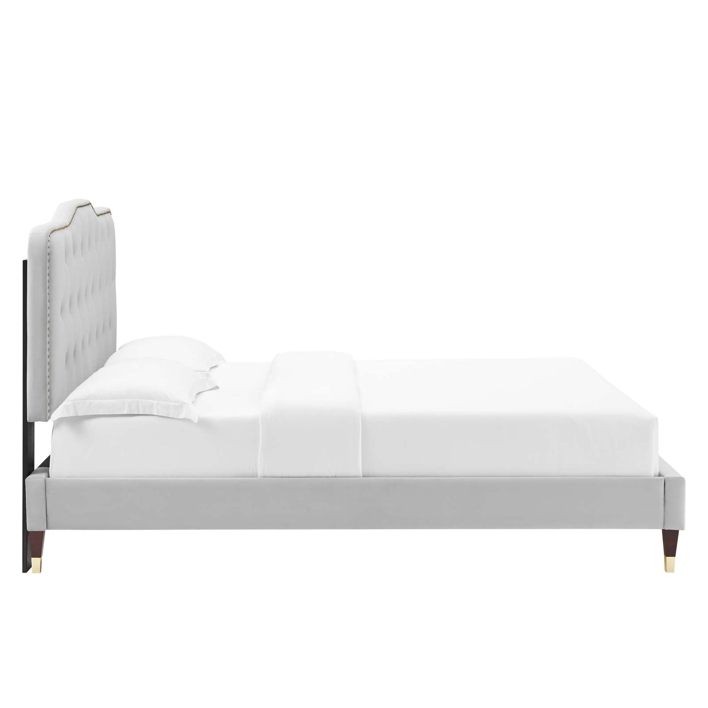 Amber Performance Velvet Twin Platform Bed By Modway - MOD-6779 | Beds | Modishstore - 38
