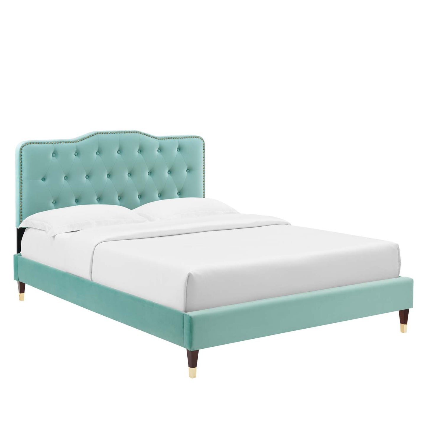 Amber Performance Velvet Twin Platform Bed By Modway - MOD-6779 | Beds | Modishstore - 44