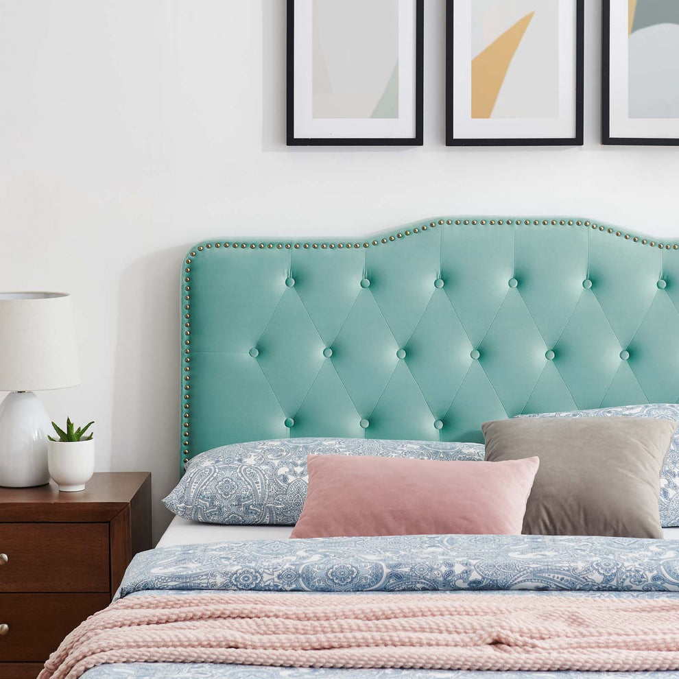 Amber Performance Velvet Twin Platform Bed By Modway - MOD-6779 | Beds | Modishstore - 45
